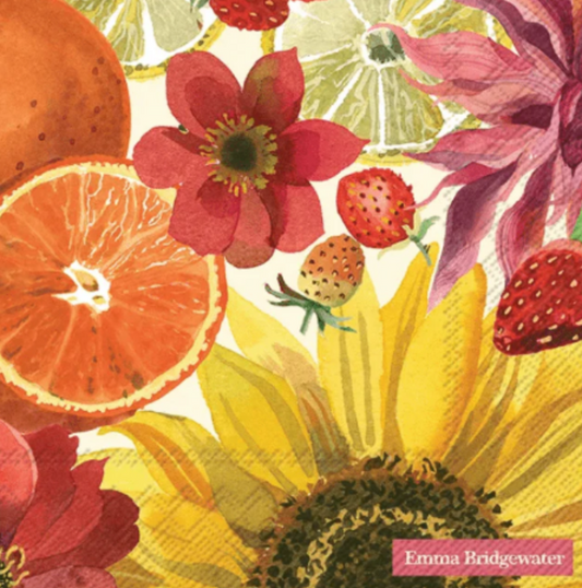 Lunch Napkin - Fall Flowers