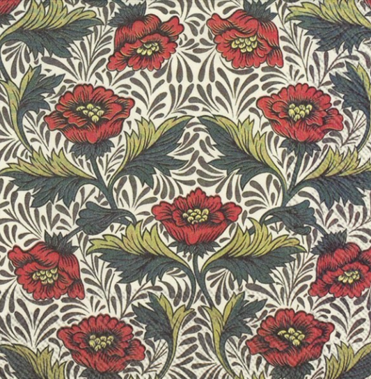 Lunch Napkin - Poppy