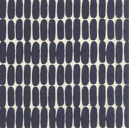 Marimekko Cocktail Napkin -  Black Dot