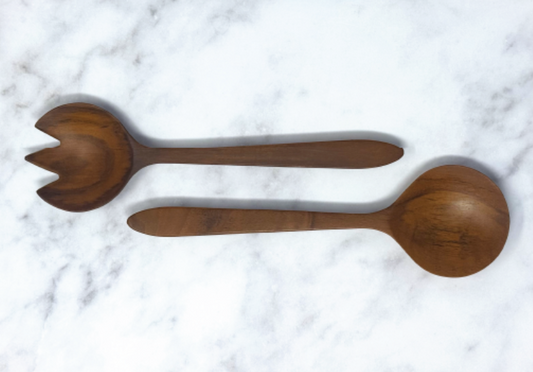 Teak Salad Serving Set (2)