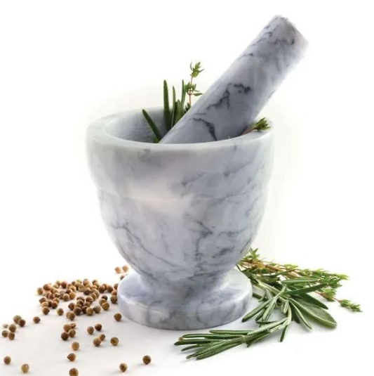 Marble Mortar and Pestle