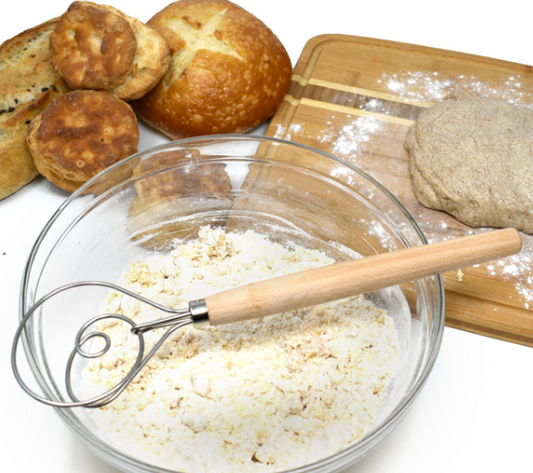 12” Scandinavian Dough Whisk