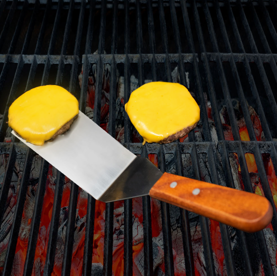 Stainless Steel Scraper with Mahogany Handle