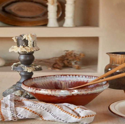 POTERIE Caramel Latte Serving Bowl - Large